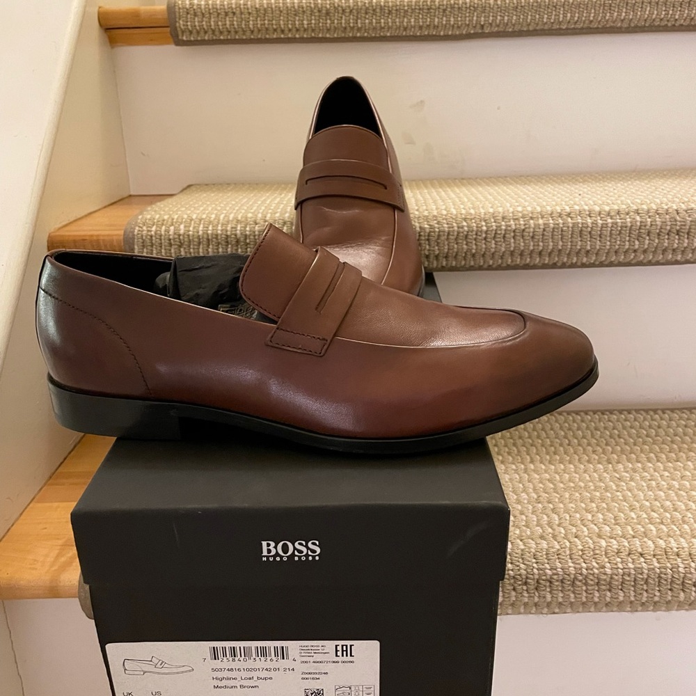 Hugo Boss Brown Loafers- NEW